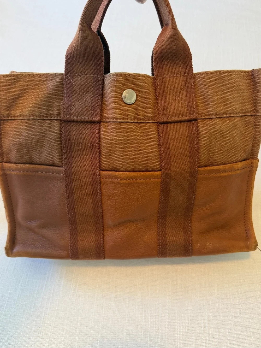 Hermes Toile H & Clemence Fourre-tout pm